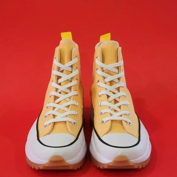 Converse Run Star Hike High 'Citron Zest' Yellow Platform Sneakers 172361C NWT - Picture 6 of 6